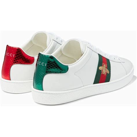 gucci bee shoes bottoms|gucci ace bee embroidered.